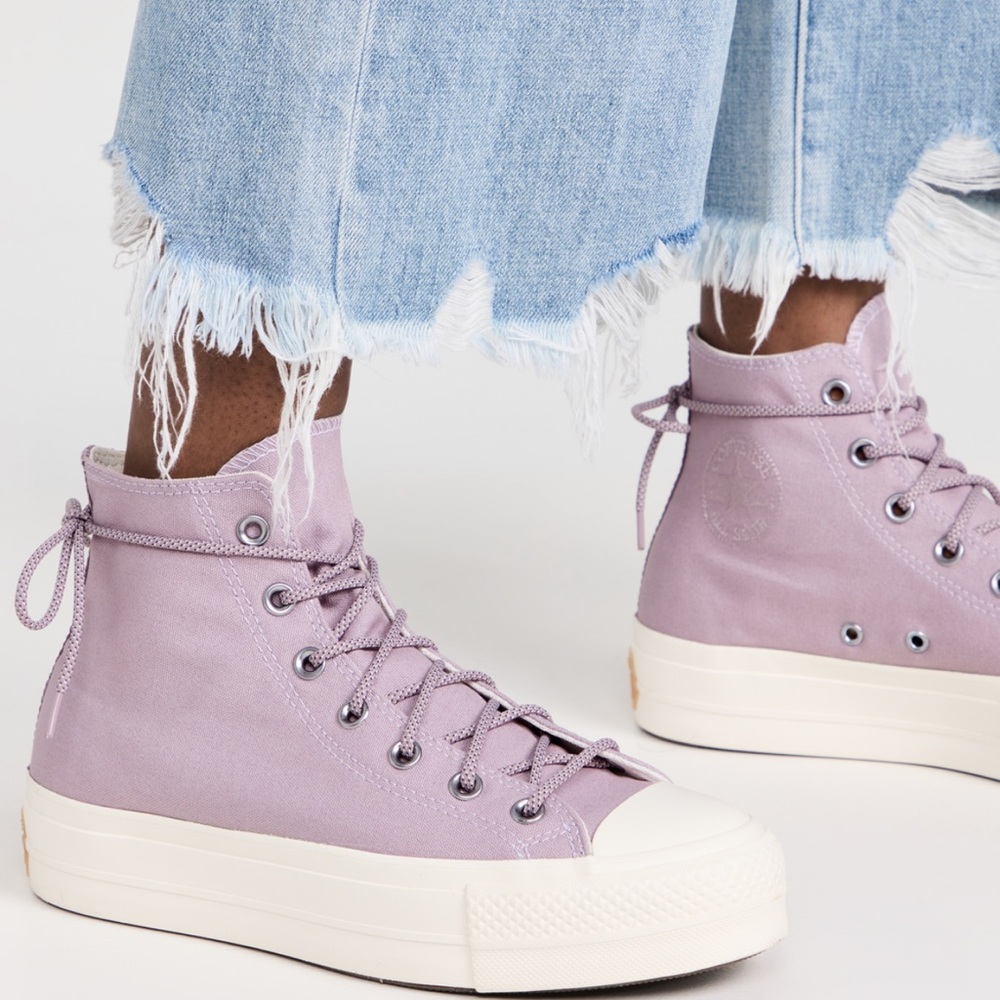 Converse Chuck Taylor All Star Lift Lucid Lilac High Top Platform Shoes